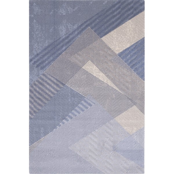 Svijetlo plavi vuneni tepih 133x180 cm Mesh – Agnella