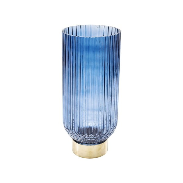 Plava vaza Kare Design Barfly Blue, 34 cm