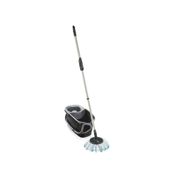 Rotirajući mop kanta i mop Clean Twist Disc Mop Ergo Black – LEIFHEIT