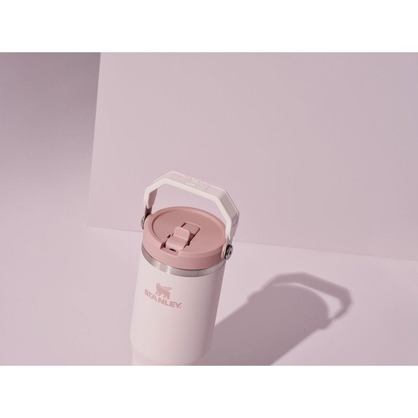 Svijetlo ružičasta termosica od nehrđajućeg čelika 410 ml IceFlow™ Flip Straw 2.0 Tumbler Rose Quartz – Stanley-image-4