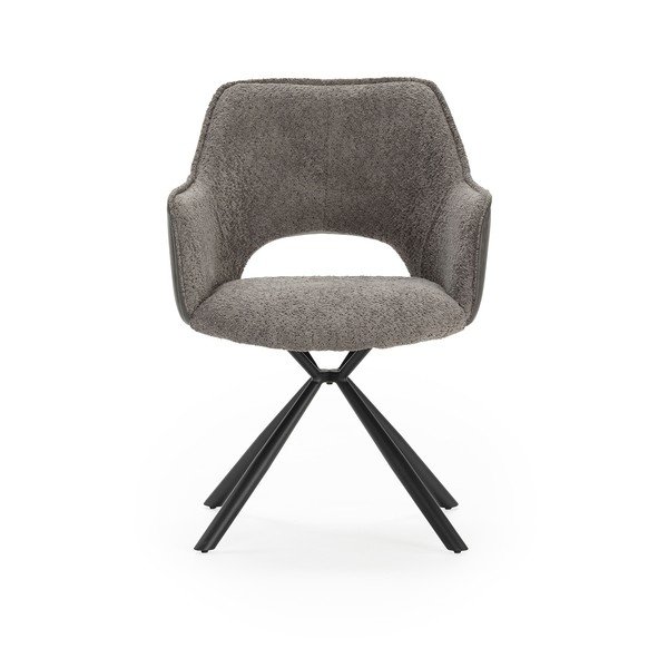 Sive podstavljene blagovaonske stolice u setu s naslonima za ruke 2 kom Mariel – Marckeric-image-4