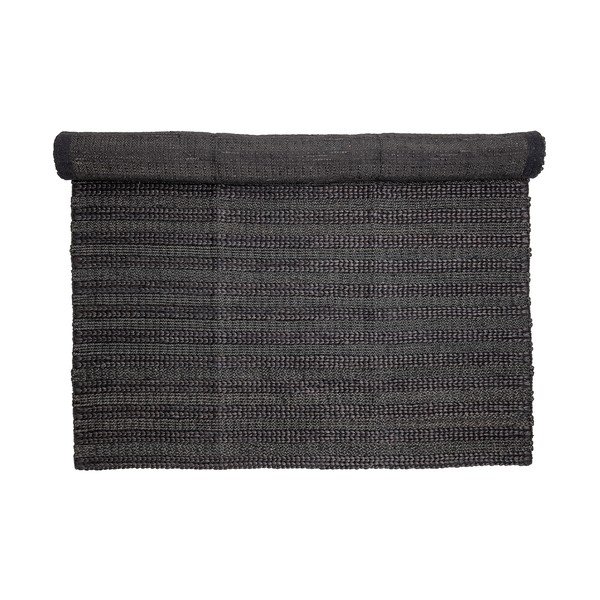Crni tepih od jute Bloomingville Standard, 150 x 210 cm-image-2