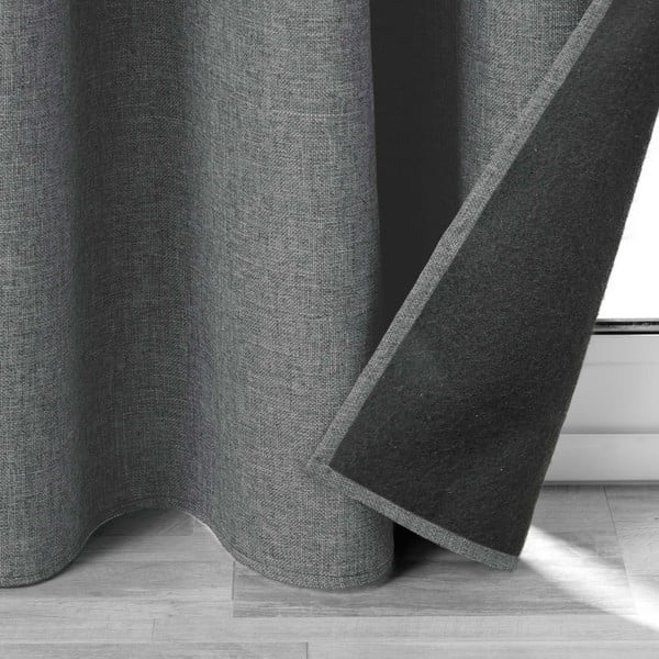 Antracitno siva zavjesa sa zvučnom izolacijom 140x260 cm Jupiter – douceur d'intérieur-image-3