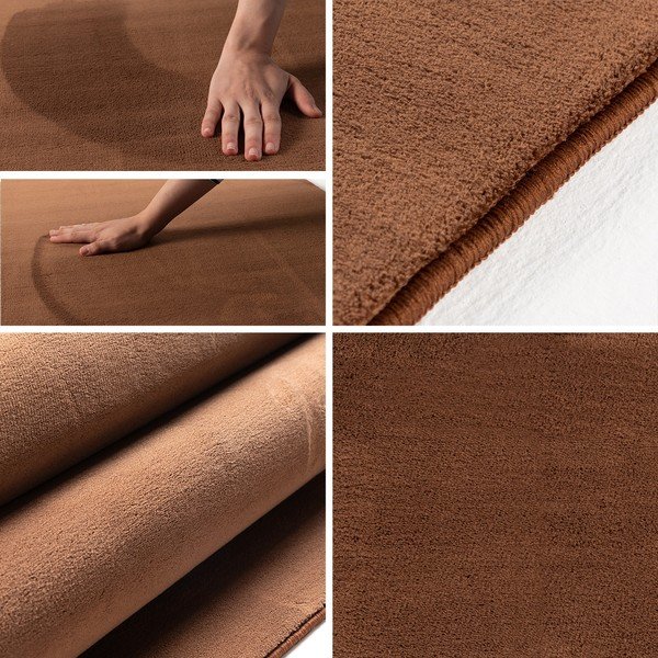 Smeđi periv okrugao tepih ø 200 cm Sky – Ayyildiz Carpets-image-3