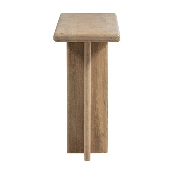 Pomoćni stol od masivnog manga u svijetloj prirodnoj boji 40x80 cm Ato – WOOOD-image-3
