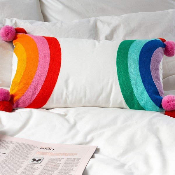 Dječji jastuk od mješavine pamuka 50x33 cm Rainbow – Rex London-image-1