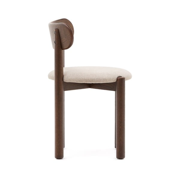 Smeđe/krem blagovaonske stolice u setu 2 kom od punog hrasta Nebai – Kave Home-image-4