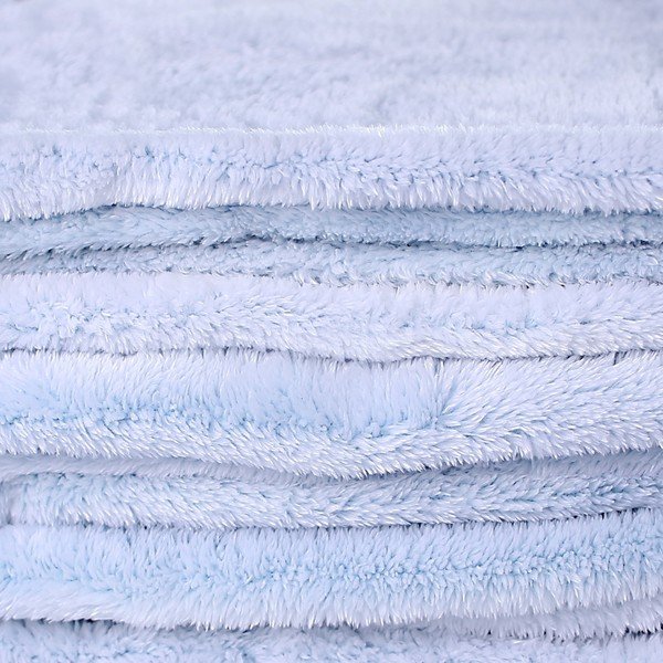 Svjetloplava deka od mikrovlakana DecoKing Fluff BabyBlue, 170 x 210 cm-image-2