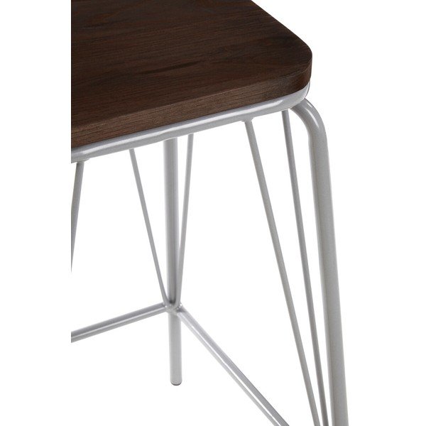 Sivi/u tamnoj prirodnoj boji stolac od čvrstog brijesta District – Premier Housewares-image-3