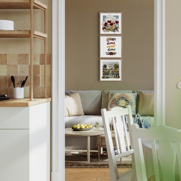 Slike u setu 3 kom 30x30 cm Sweet Home – Styler-image-2