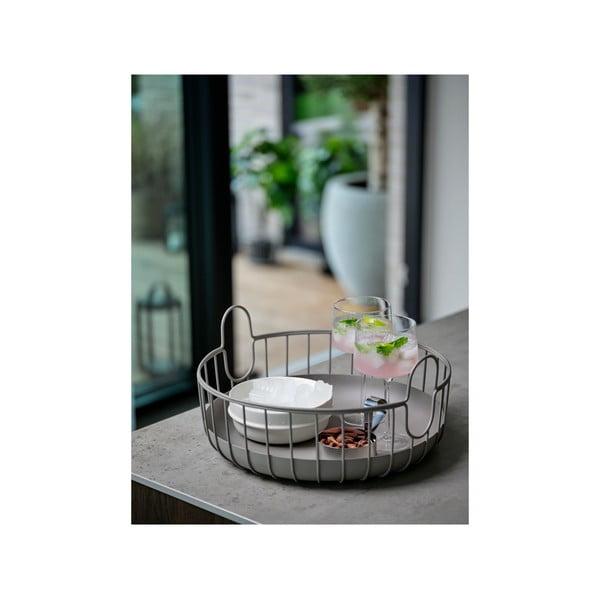 Metalna košara od žice ø 38x18 cm Inu – Zone-image-2