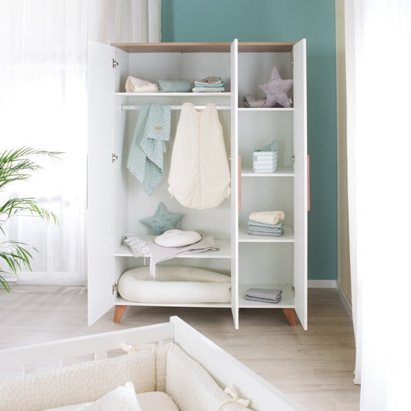 Bijela dječja garderoba 118x190 cm – Roba-image-1