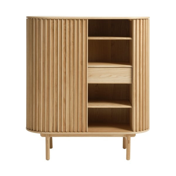 Ormarić u dekoru hrasta u prirodnoj boji 110x125 cm Carno - Unique Furniture-image-4