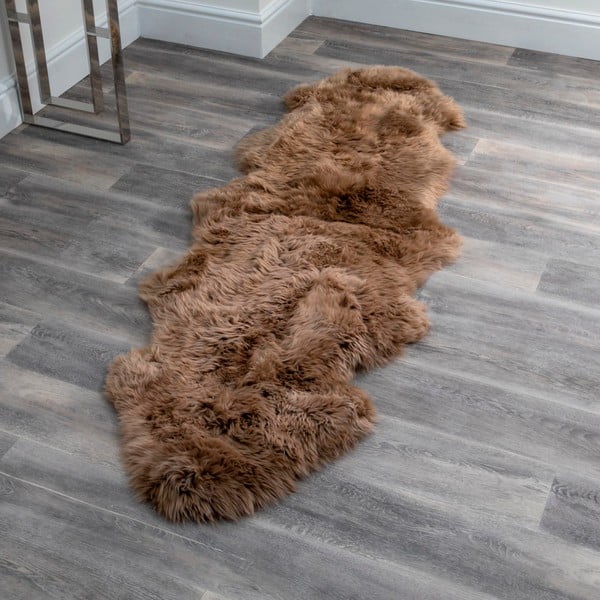 Smeđa ovčja koža Native Natural Double, 60 x 240 cm-image-1