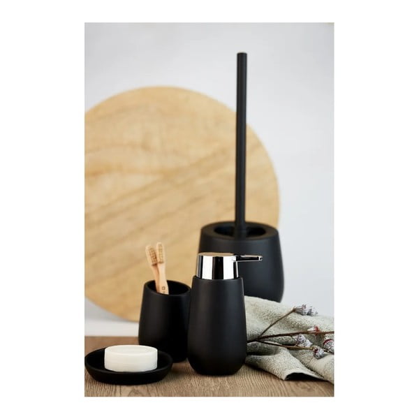 Mat crni keramički set pribora za kupaonicu Badi – Wenko-image-1