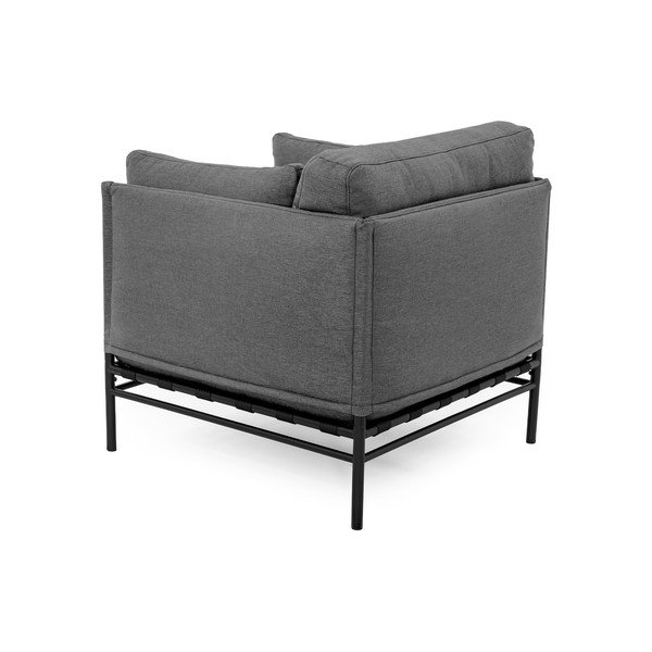 Tamno siva podstavljena vrtna fotelja Dandy – Sit Sit-image-4