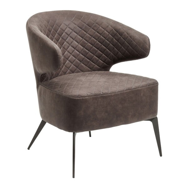 Tamno siva uha za fotelju Kare Design Amsterdam Grey