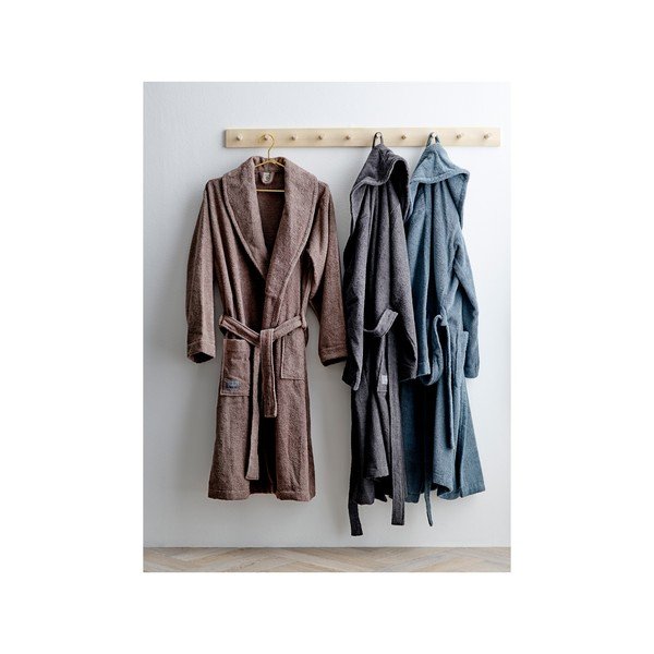 Sivi kućni ogrtač od organskog pamuka Södahl, veličina L/XL-image-3