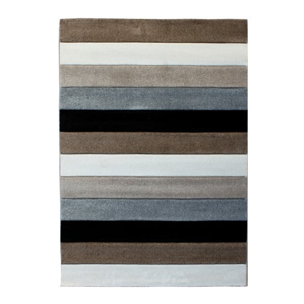 Sivo-smeđi tepih Tomasucci Lines, 140 x 190 cm