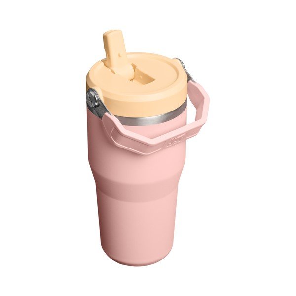 Termosica od nehrđajućeg čelika boja breskve 600 ml IceFlow™ Flip Straw 2.0 Tumbler Peach Rose – Stanley-image-1