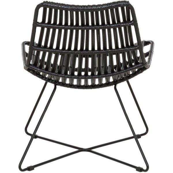 Crna fotelja od poliratana Costa - Westwing Collection-image-4