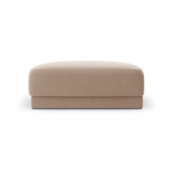 Bež baršunasti tabure Miley  – Micadoni Home-image-3