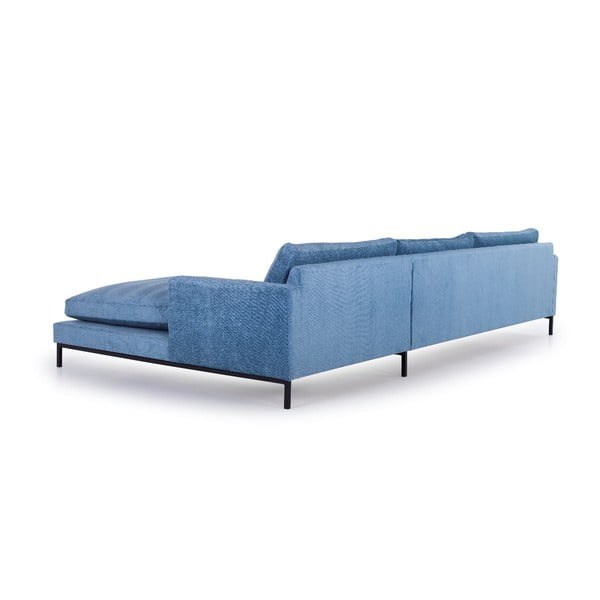 Blijedoplava sofa Scandic Leken, desni kut-image-3