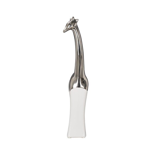 Bijela keramička ukrasna statueta Žirafe Mauro Ferretti, visina 35 cm-image-1