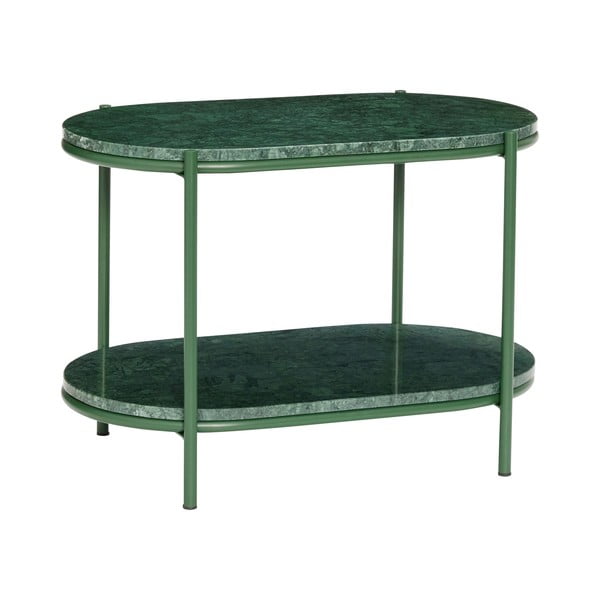 Tamno zeleni mramorni stolić za kavu 34x58 cm Nusa – Hübsch