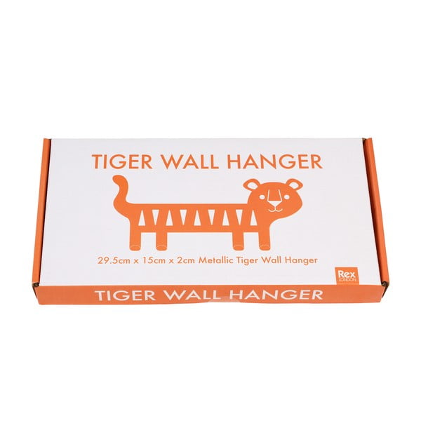 Narančasta metalna zidna dječja vješalica Tiger – Rex London-image-2