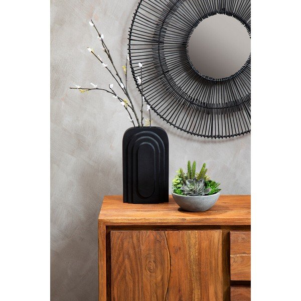 Komoda od masivnog bagrema u tamnoj prirodnoj boji 92x82x40 cm Simla – Premier Housewares-image-3