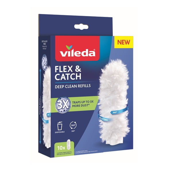 Set zamjenskih navlaka za brisanje prašine 10 kom Flex&Catch – Vileda