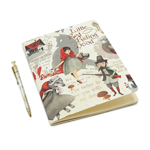 A5 bilježnica s olovkom 64 stranica Little Red Riding Hood – Kartos