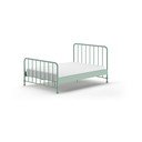 Zeleni metalni krevet s podnicom 140x200 cm BRONXX – Vipack
