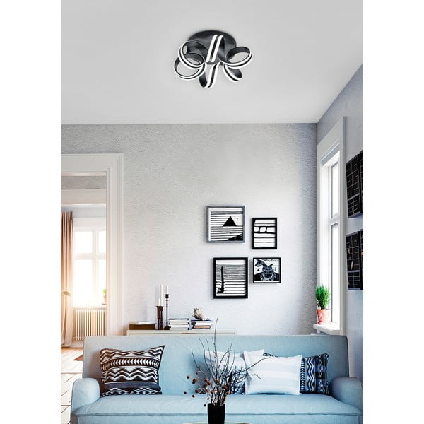 Crna LED stropna svjetiljka Carrera – Trio-image-1