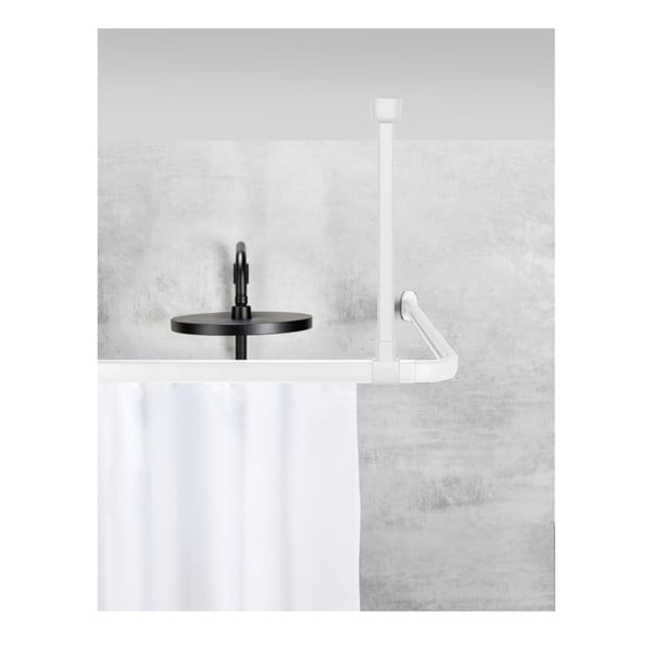 Bijela stropni nosač za tuš zavjesu Era – Wenko-image-1