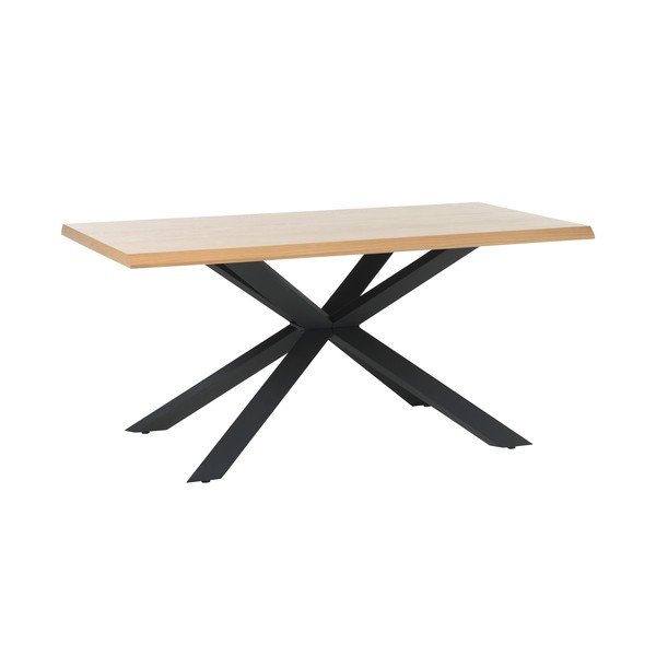 Blagovaonski stol s pločom stola u dekoru hrasta u prirodnoj boji 90x160 cm Arno – Unique Furniture-image-2