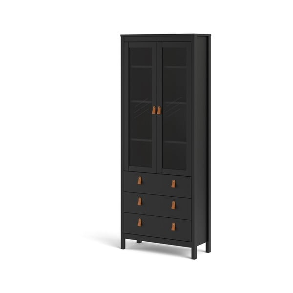 Crna vitrina 78x199 cm Madrid – Tvilum-image-3