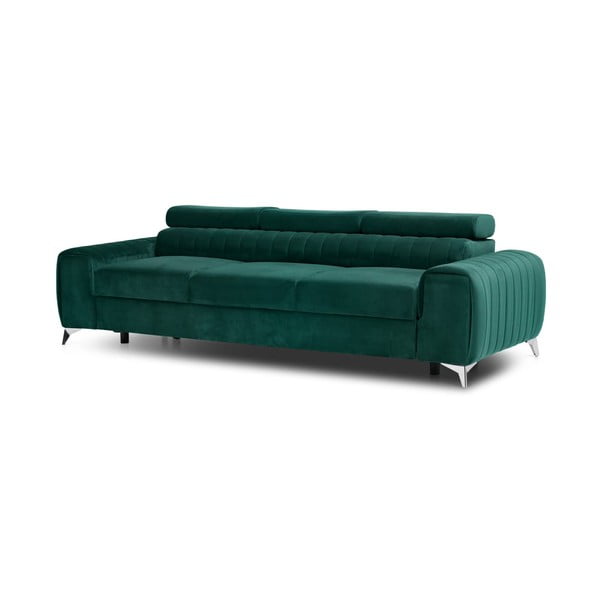 Zelena baršunasti sklopiva sofa 261 cm Laurence – ELTAP-image-2