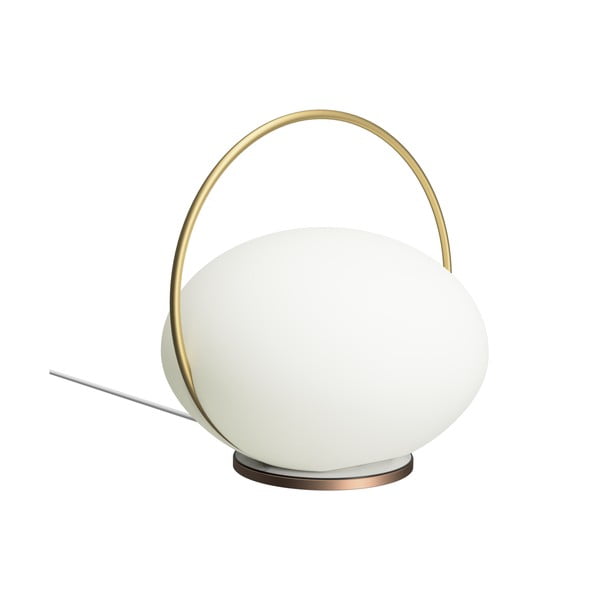 Bijela/u zlatnoj boji LED stolna lampa (visina 19 cm) Orbit – UMAGE