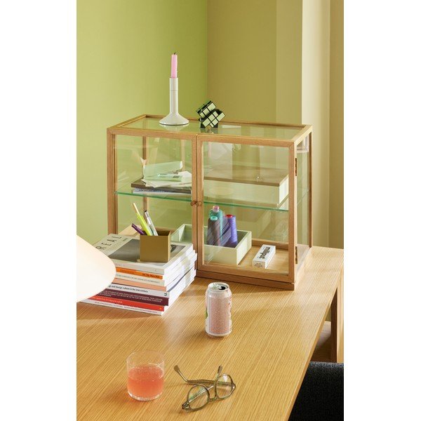 Vitrina u dekoru hrasta u prirodnoj boji 60x42x32 cm Poetic – Hübsch-image-1