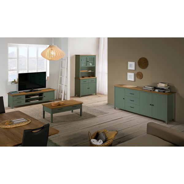 Zeleni drveni stolić Marckeric Miranda-image-2