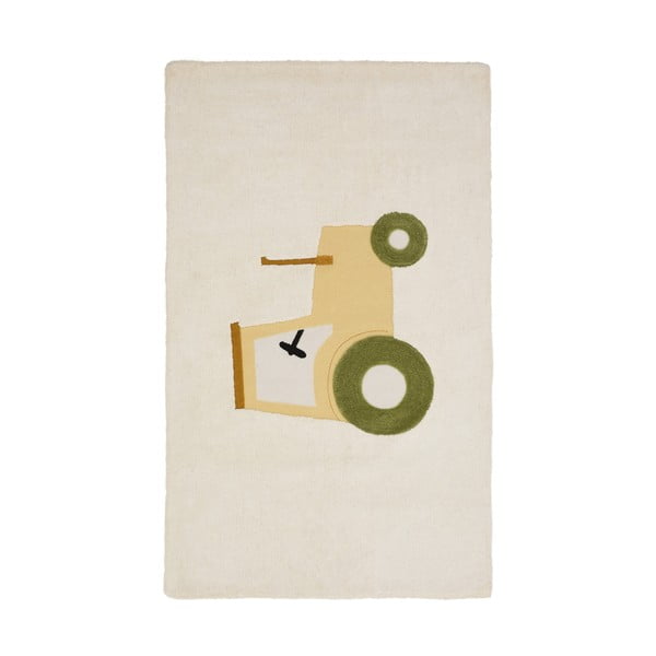 Pamučan dječji tepih boje slonovače 90x150 cm Pecky – Kave Home