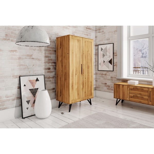 Ormar od hrastovine 91x185 cm Golo - The Beds-image-4