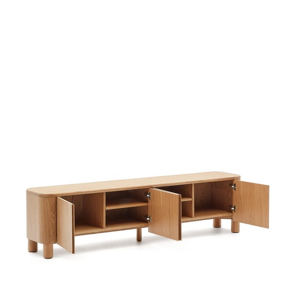 TV komoda u dekoru jasena u prirodnoj boji 200x52x40 cm Salaya – Kave Home-image-3