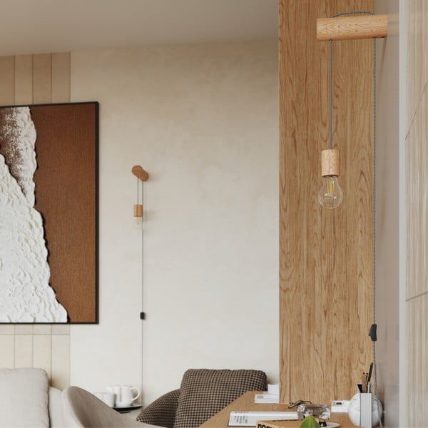 Zidna lampa u prirodnoj boji Arcadia – Sollux-image-1