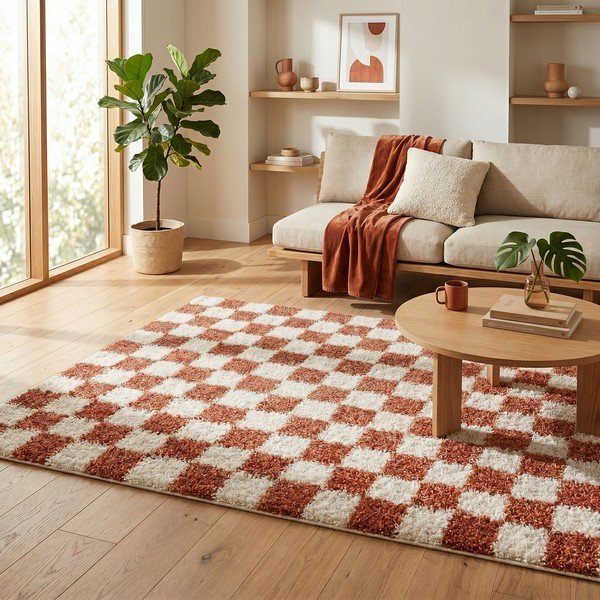 Krem/boje terakote tepih 120x170 cm Grida – ESTE-image-4