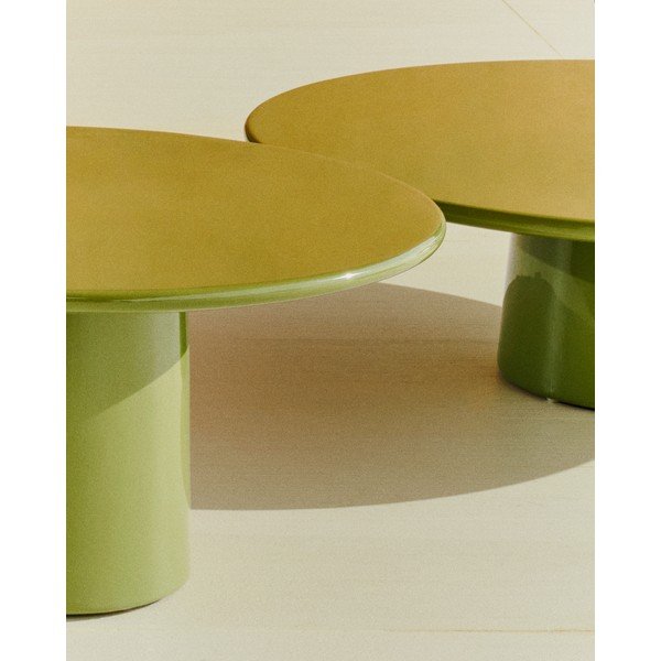 Okrugao vrtni stolić za kavu betonski ø 110 cm Albanella – Kave Home-image-4