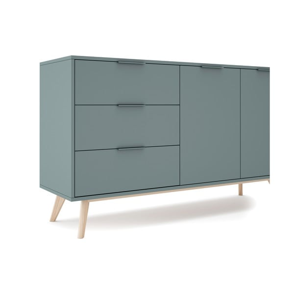 Komoda prljavo zelena 140x81x40 cm Pisco – Marckeric-image-2