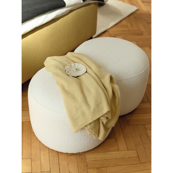 Bež tabure od bouclé tkanine Umbo – noo.ma-image-2